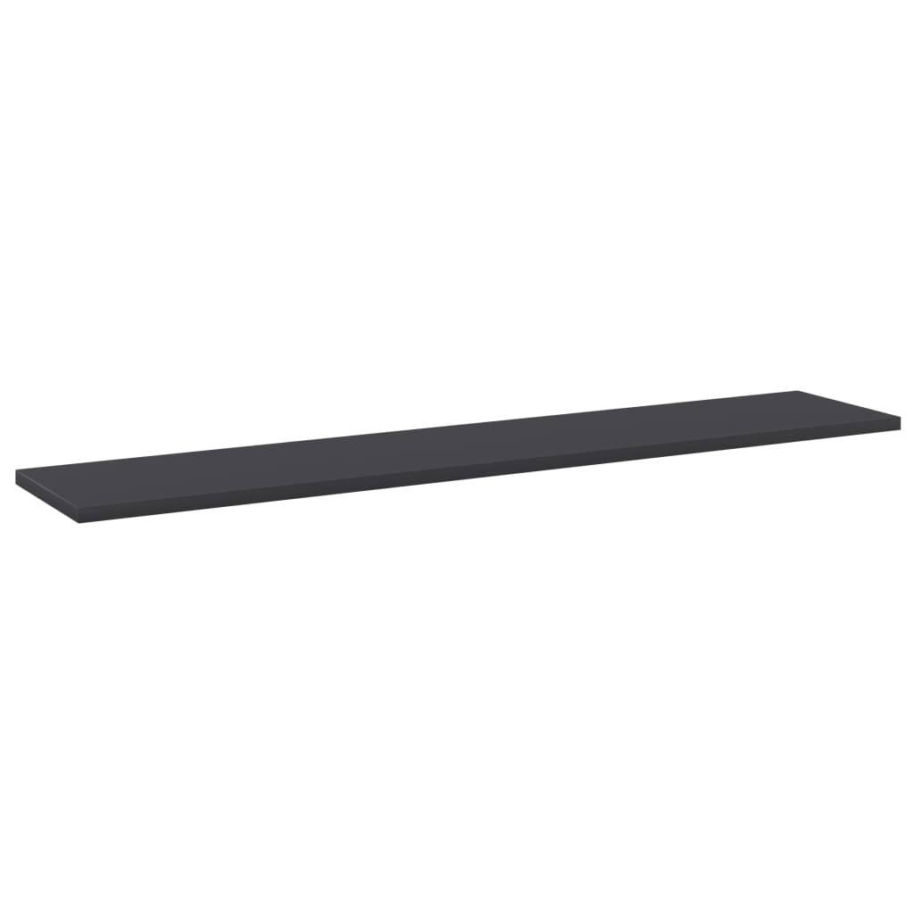 Hylleplater 4 stk grå 100x20x1,5 cm sponplate