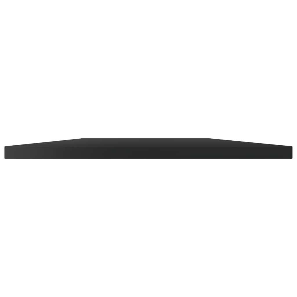 Hylleplater 8 stk høyglans svart 100x30x1,5 cm sponplate