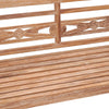 Bataviabenk 120 cm hvitvasket heltre teak