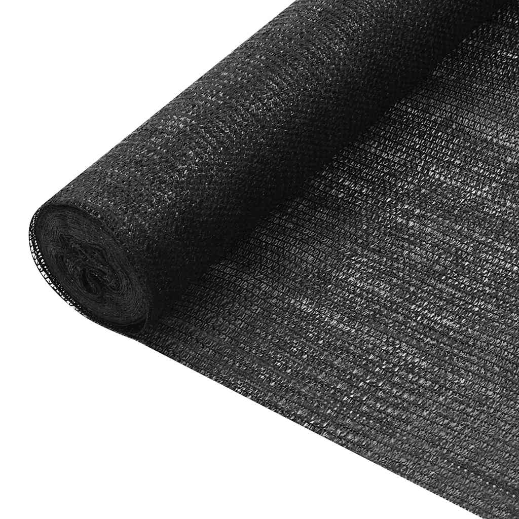Skjermnett svart 3,6x50 m HDPE 75 g/m²