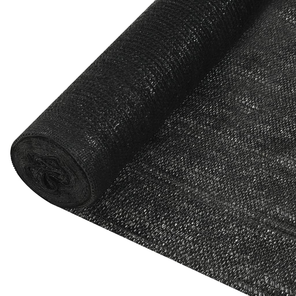 Skjermnett svart 1,8x25 m HDPE 195 g/m²