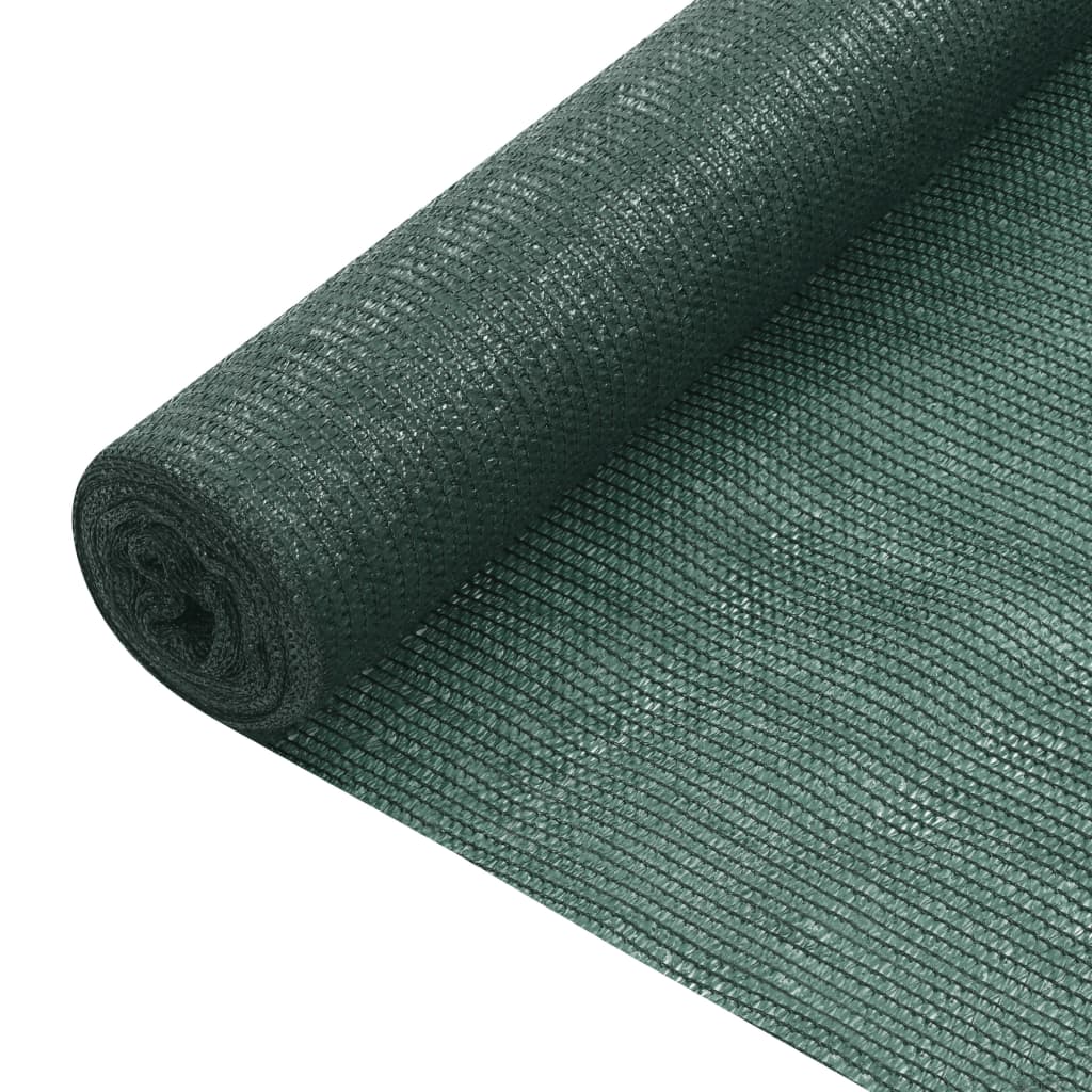Skjermnett grønn 1x10 m HDPE 75 g/m² vidaXL