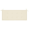 Stablebenk med pute 128,5 cm heltre teak