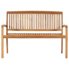Stablebenk med pute 128,5 cm heltre teak