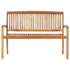 Stablebenk med pute 128,5 cm heltre teak