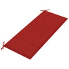 Stablebenk med pute 128,5 cm heltre teak