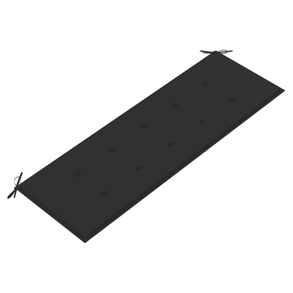 Stablebenk med pute 159 cm heltre teak