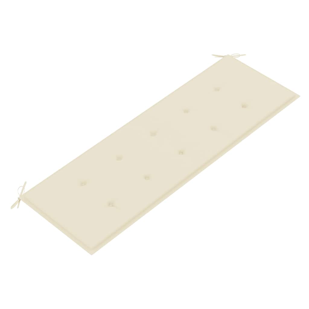 Stablebenk med pute 159 cm heltre teak