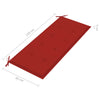 Sammenleggbar Hagebenk med pute 118 cm bambus