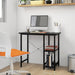 PC-bord svart 80x40x72 cm MDF og metall