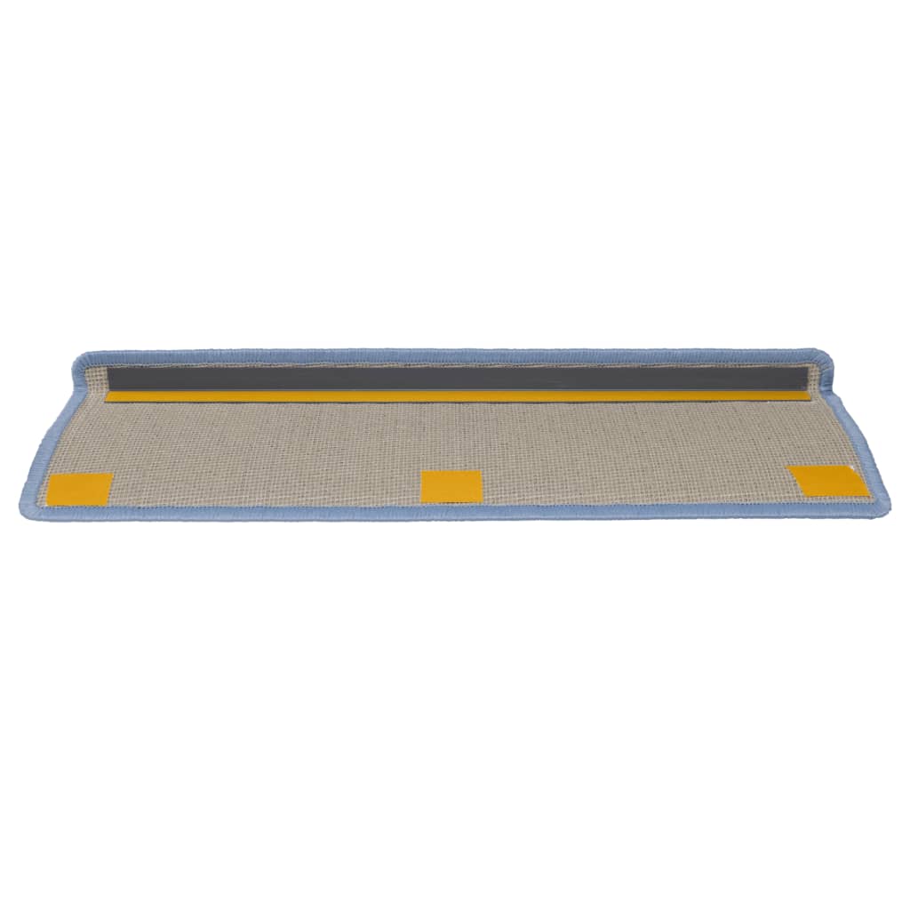 Trappematter 15 stk 65x21x4 cm sjøblå rektangulær kant