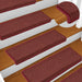 Trappematter 15 stk 65x21x4 cm bordeaux rektangulær kant