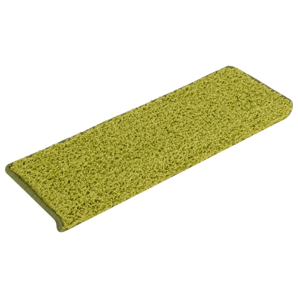 Trappematter 15 stk 65x21x4 cm grønne rektangulære kanter