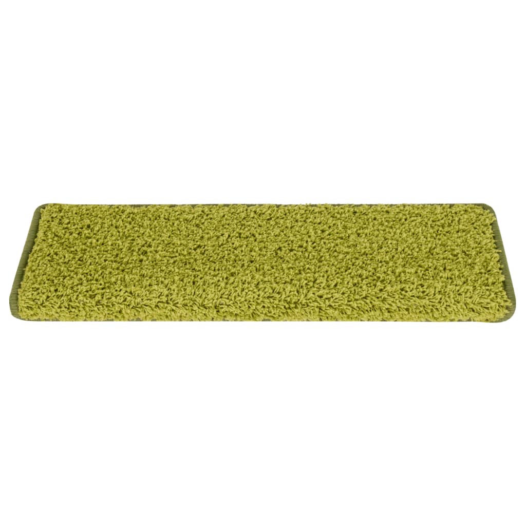 Trappematter 15 stk 65x21x4 cm grønne rektangulære kanter