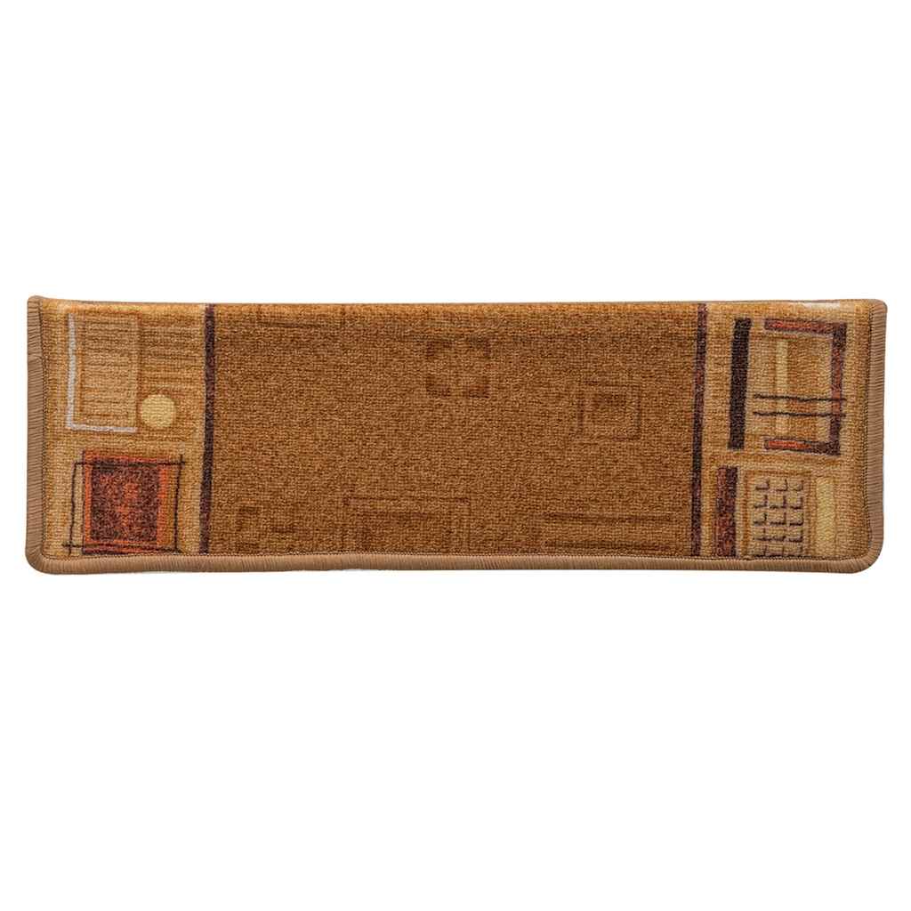 Selvklebende trappematter 15 stk 65x21x4 cm beige