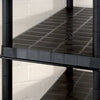 Oppbevaringshylle 5 nivåer svart 170x40x185 cm plast
