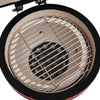 Kullgrill med røyker Kamado keramisk 56 cm rød