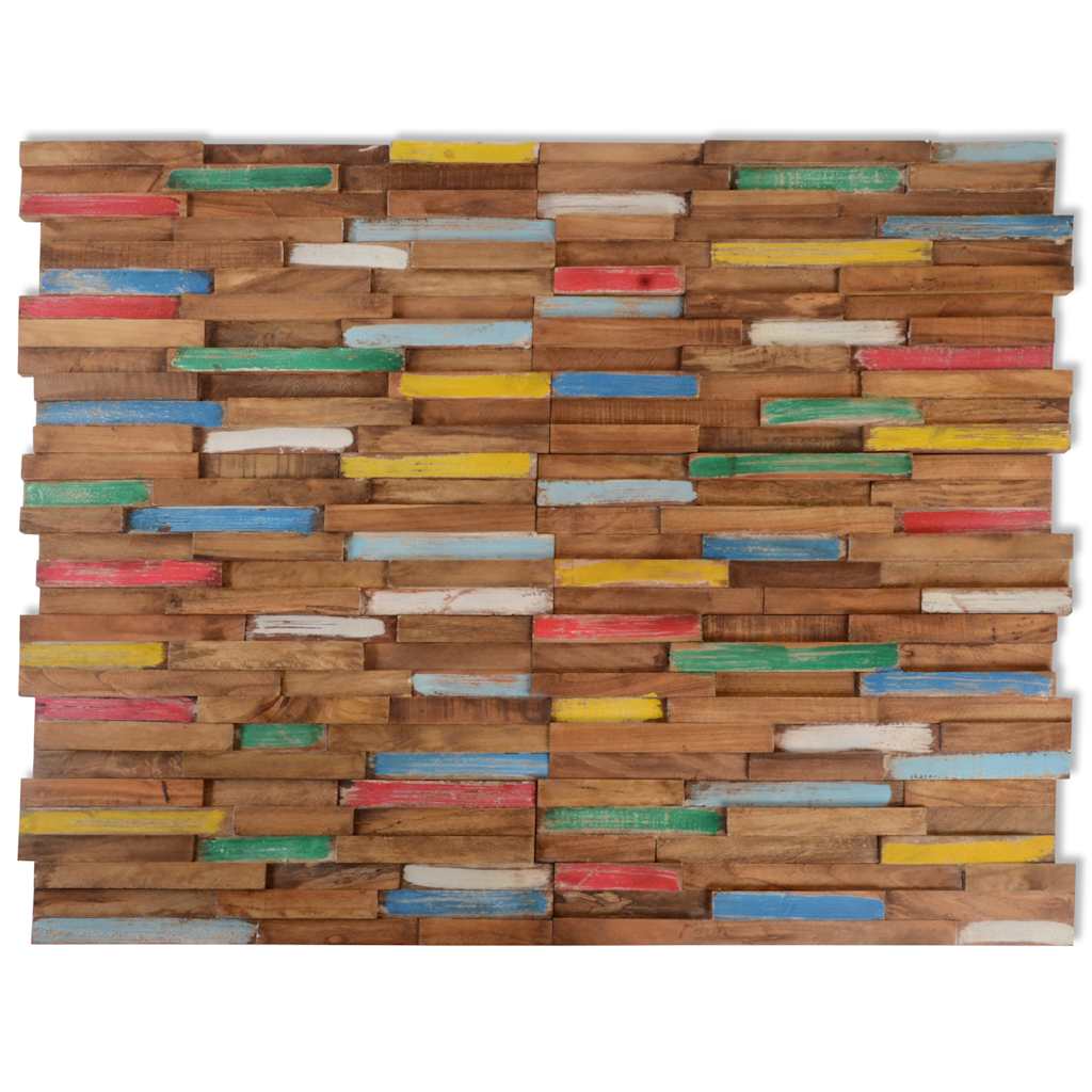 Veggkledninger 10 stk 1,03 m² heltre teak