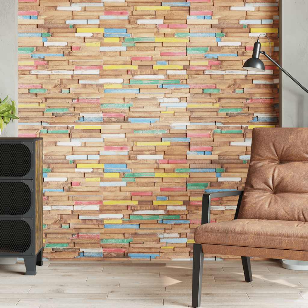 Veggkledninger 10 stk 1,03 m² heltre teak