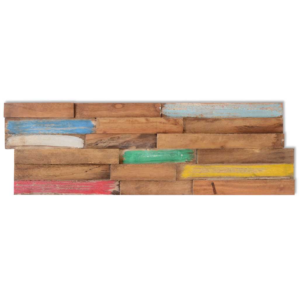 Veggkledninger 10 stk 1,03 m² heltre teak
