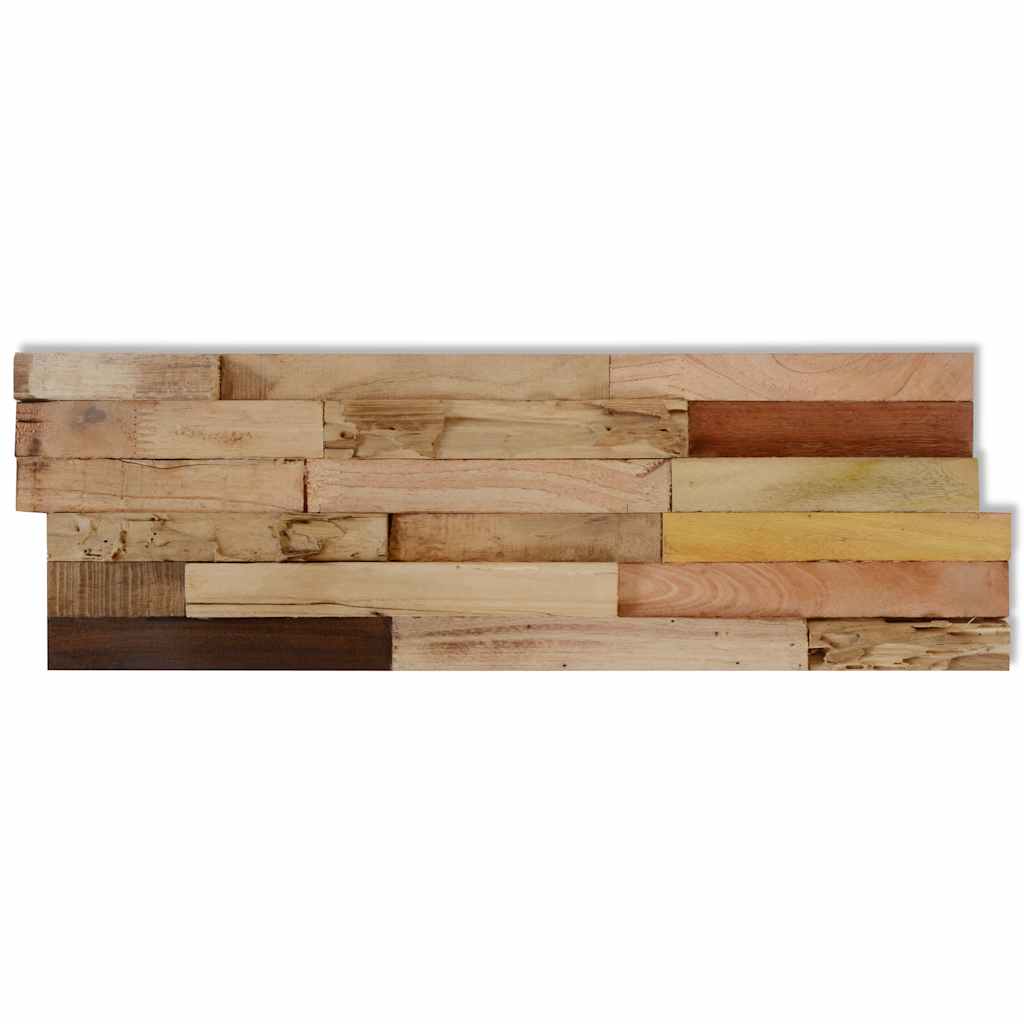 Veggkledninger 10 stk 1,03 m² gjenvunnet teak