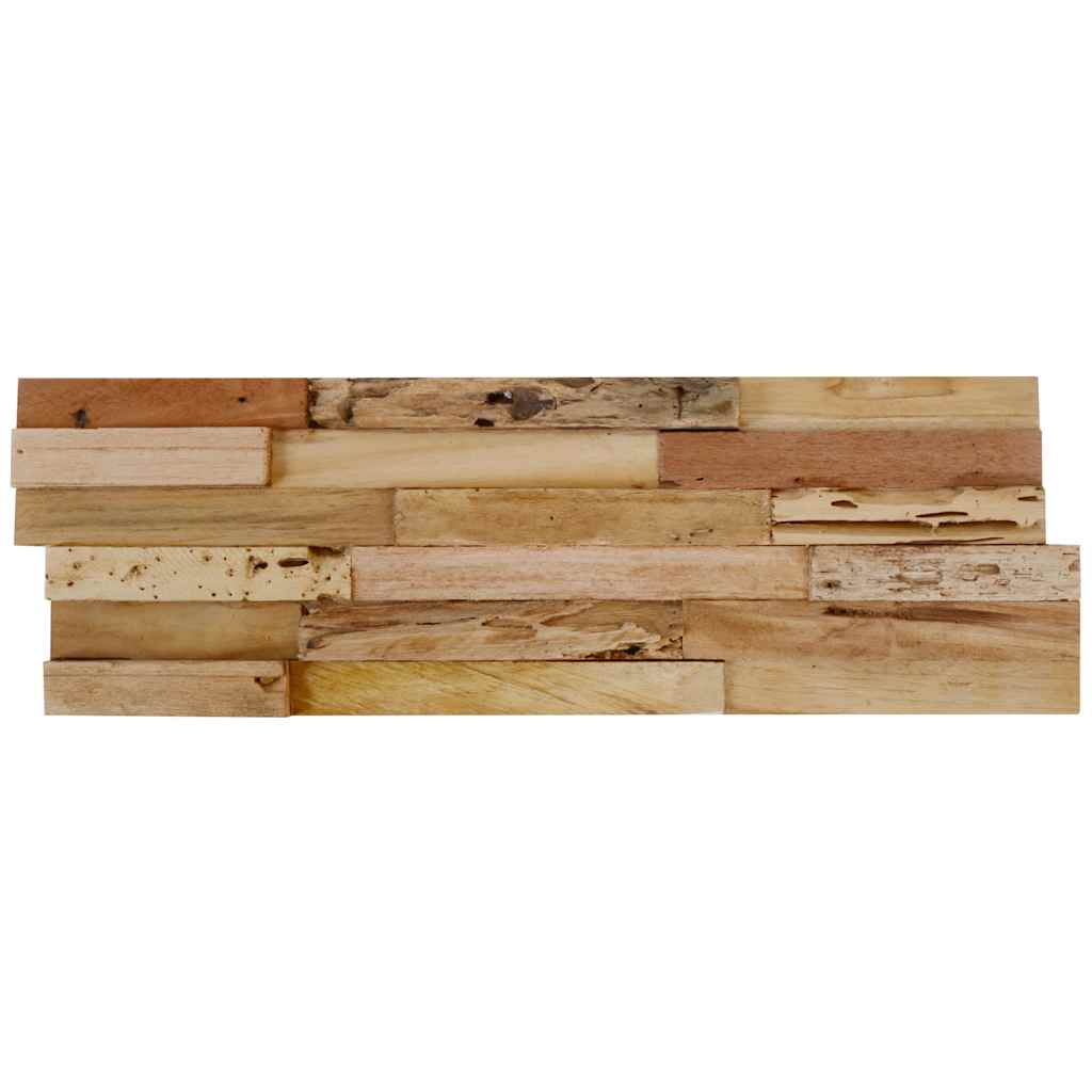 Veggkledninger 10 stk 1,03 m² gjenvunnet teak