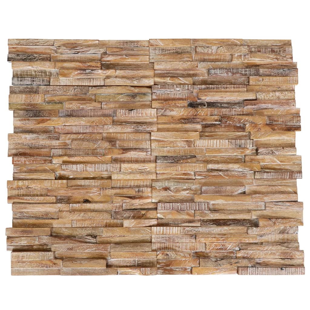 3D Veggkledninger 10 stk 1,01 m² heltre teak
