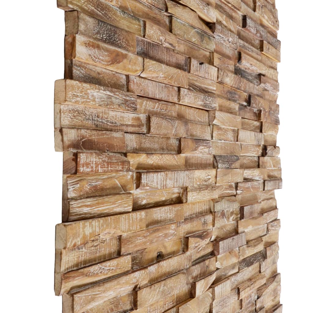3D Veggkledninger 10 stk 1,01 m² heltre teak