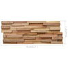 3D Veggkledninger 10 stk 1,08 m² heltre teak