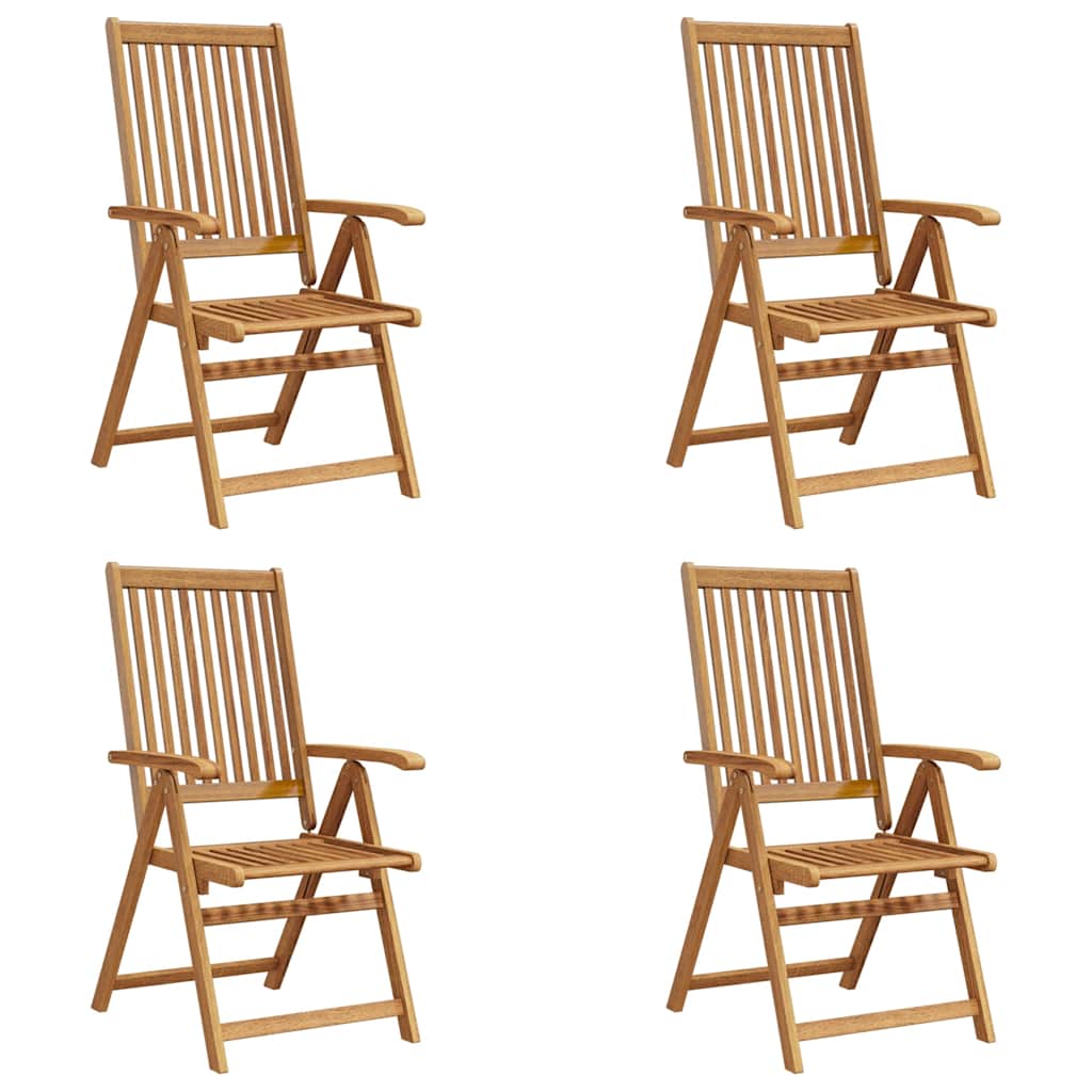 Klappstoler 4 stk heltre akasie vidaXL