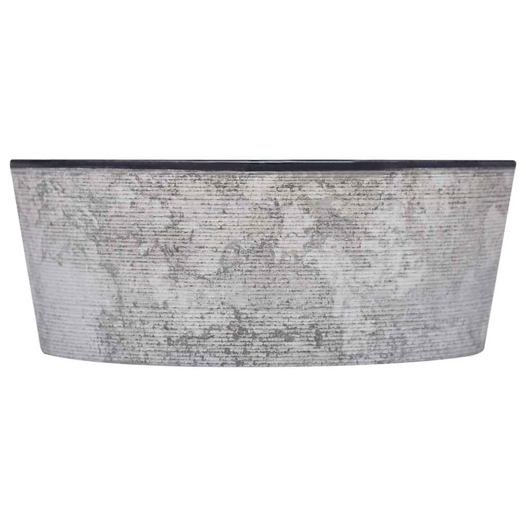 Vask Ø40x15 cm marmor svart