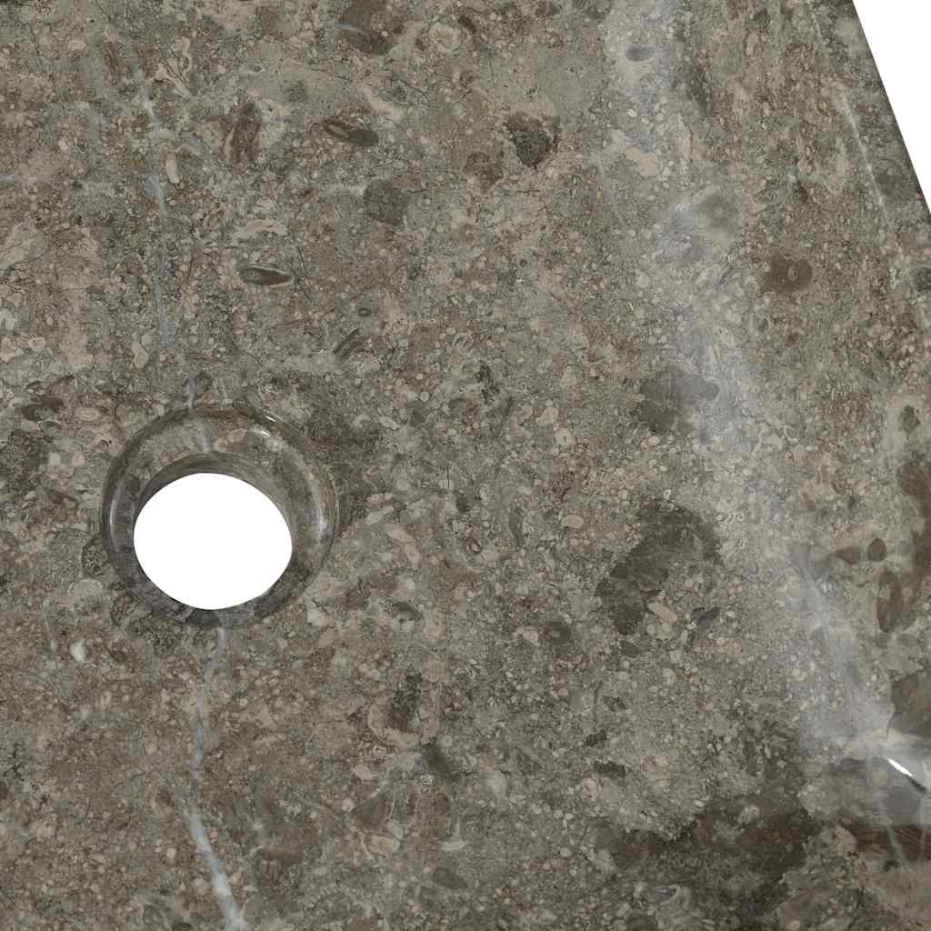 Vask 40x40x10 cm marmor grå vidaXL