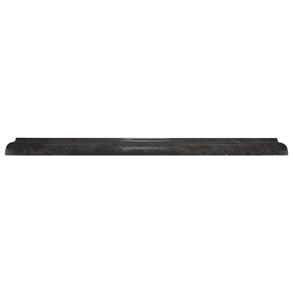 Bordplate svart Ø40x2,5 cm marmor vidaXL