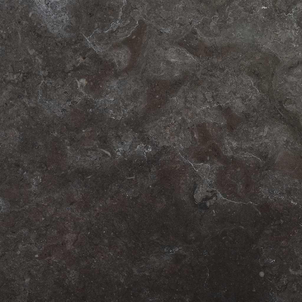 Bordplate svart Ø40x2,5 cm marmor vidaXL