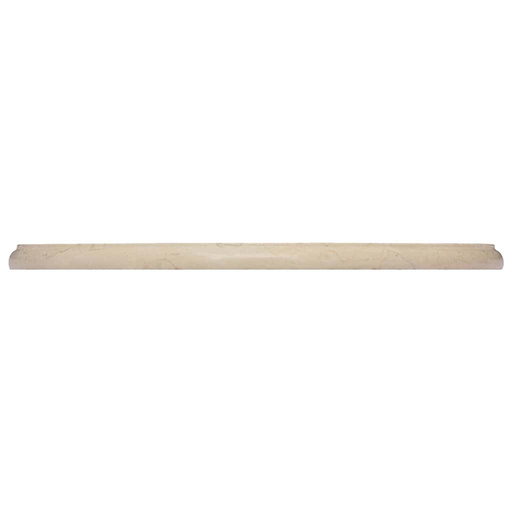 Bordplate kremhvit Ø50x2,5 cm marmor vidaXL