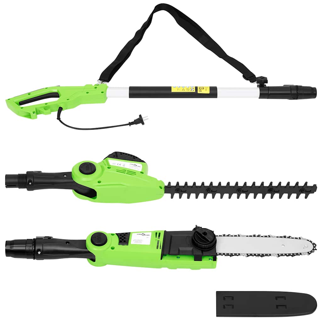 2-i-1 teleskopisk motorsag/hekksaks 25/41 cm 710/550W vidaXL