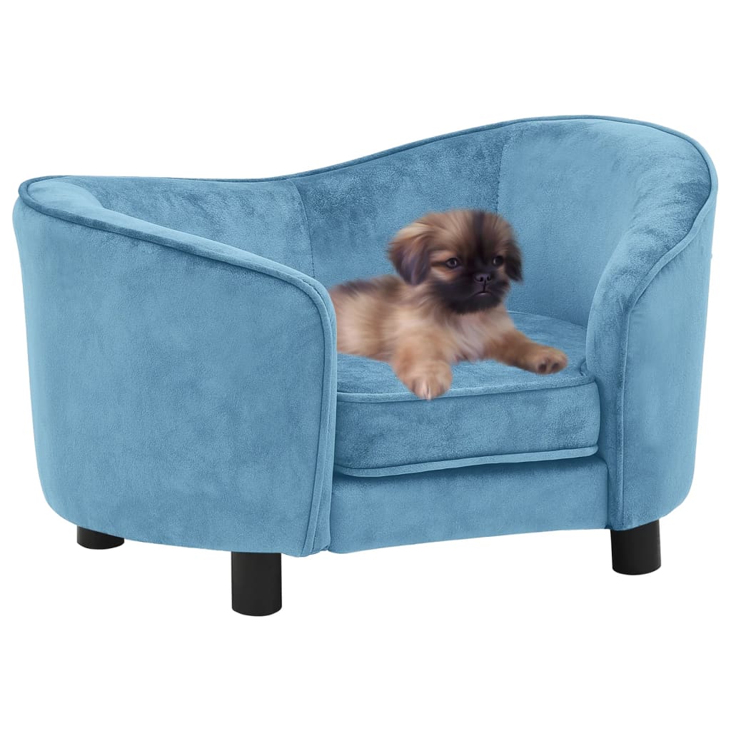 Hundesofa turkis 69x49x40 cm plysj