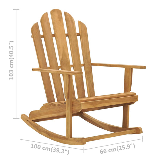 Adirondack gyngestol heltre teak