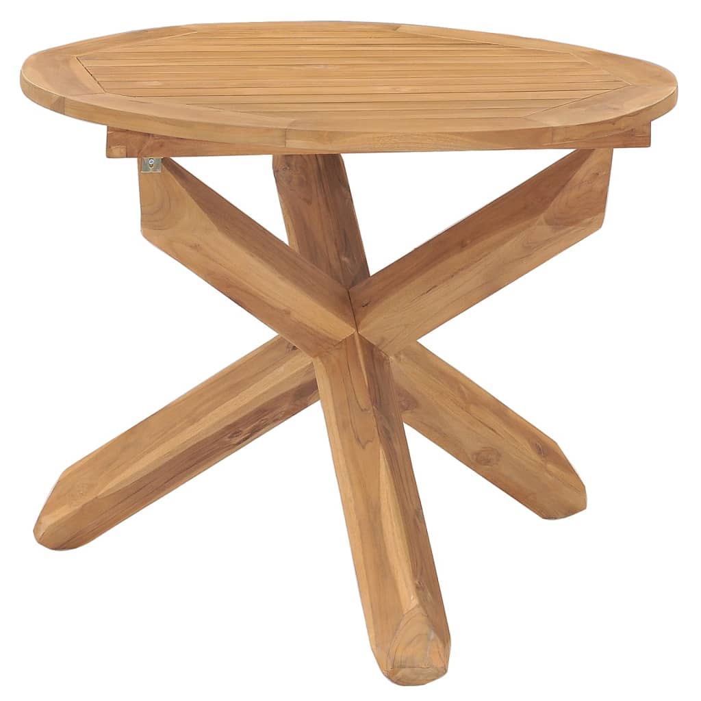 Hagespisebord Ø90x75 cm heltre teak