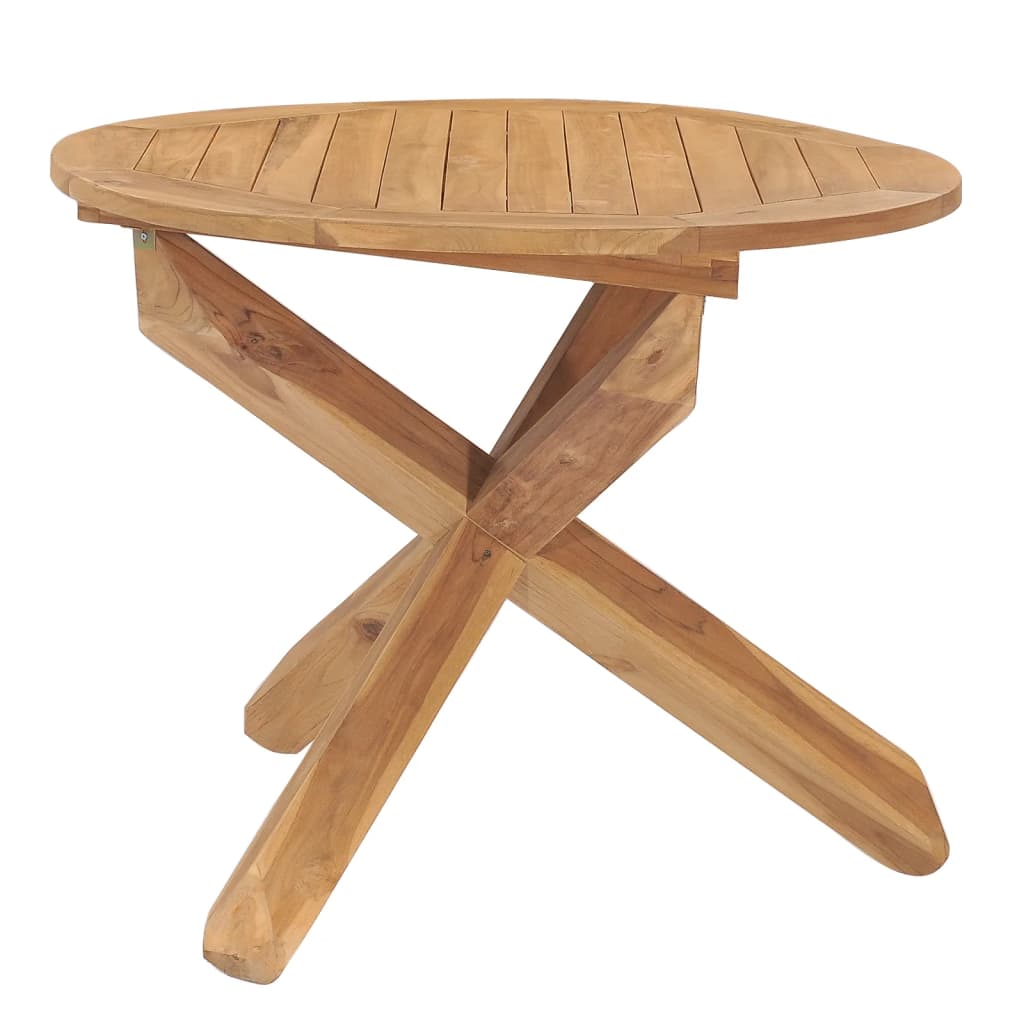 Hagespisebord Ø90x75 cm heltre teak
