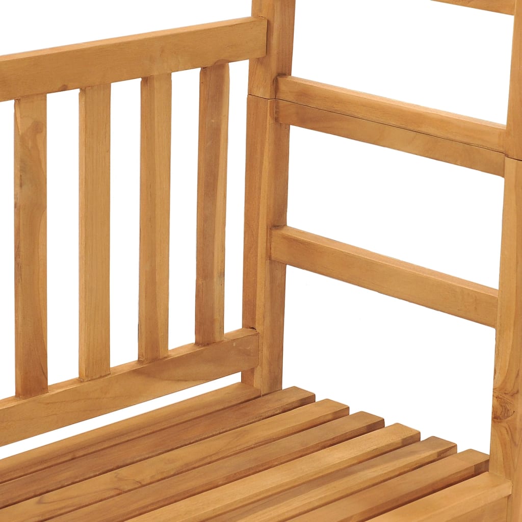 Hagebenk med pergola 115 cm heltre teak