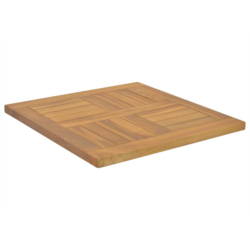 Firkantet bordplate 50x50x2,5 cm heltre teak