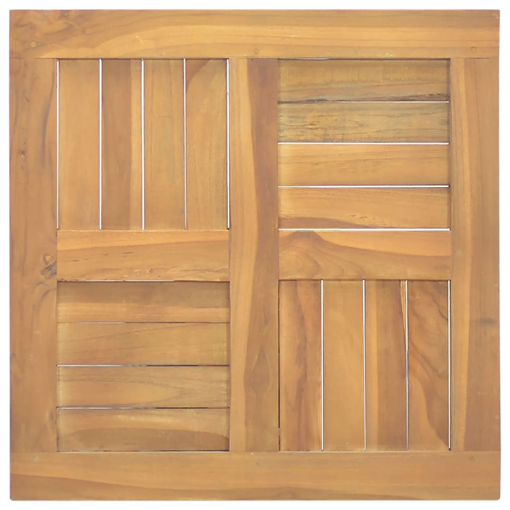 Firkantet bordplate 50x50x2,5 cm heltre teak