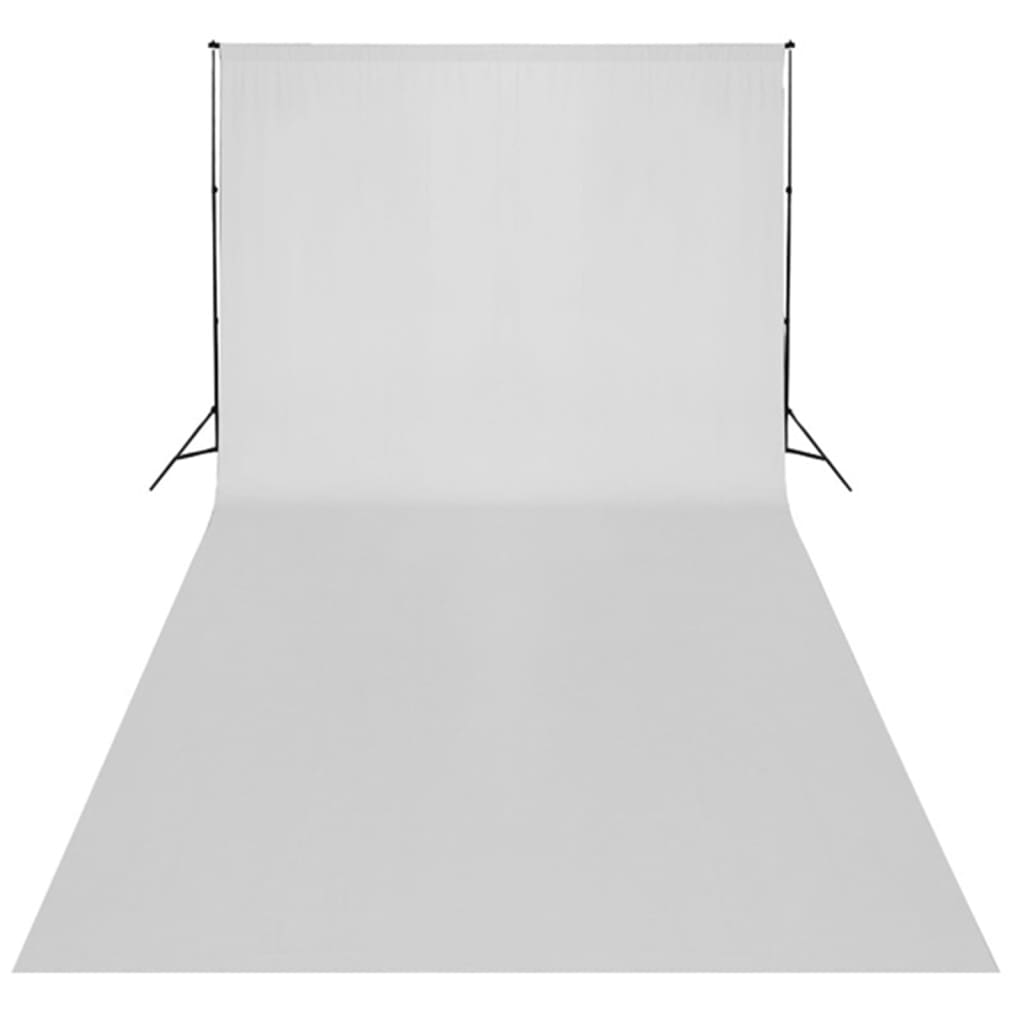 Fotostudiosett med lamper, paraplyer, bakgrunn og reflektor