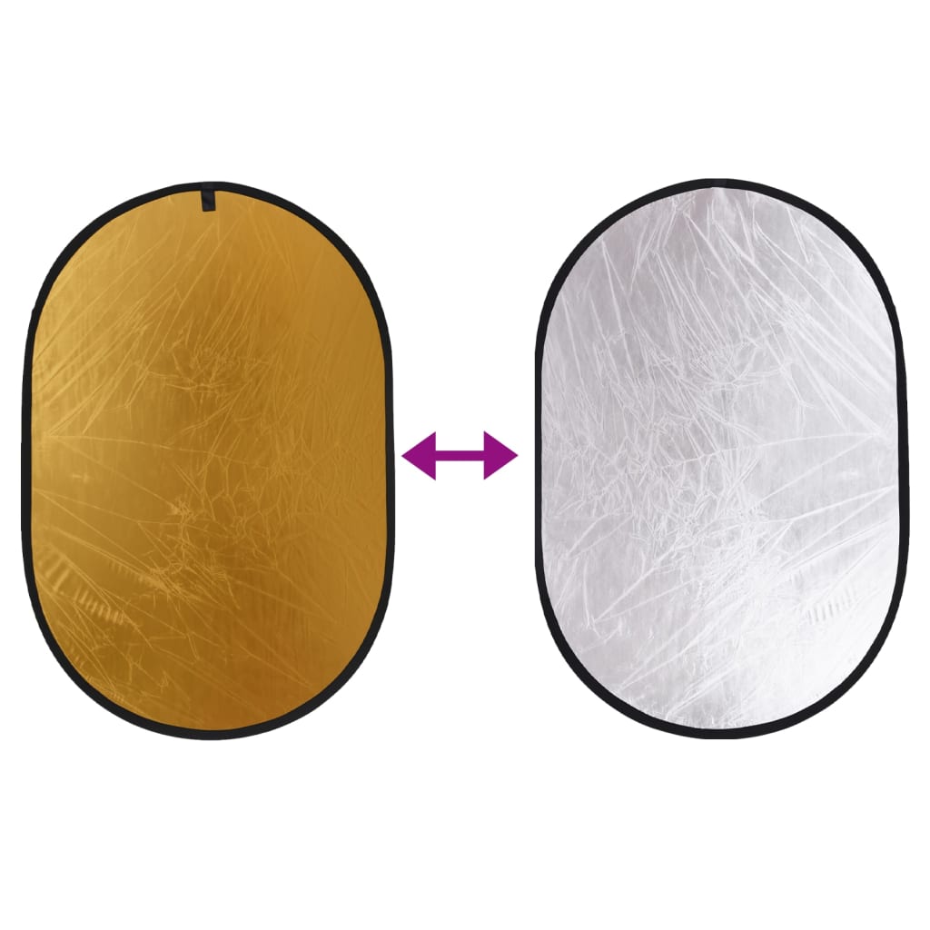 Fotostudiosett med softboks lys, bakgrunn og reflektor vidaXL