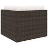 Hagesofagruppe med puter 6 deler polyrotting brun