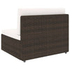 Hagesofagruppe med puter 6 deler polyrotting brun