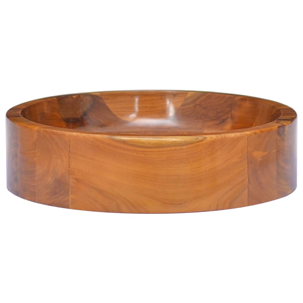 Vask heltre teak Φ40x10 cm