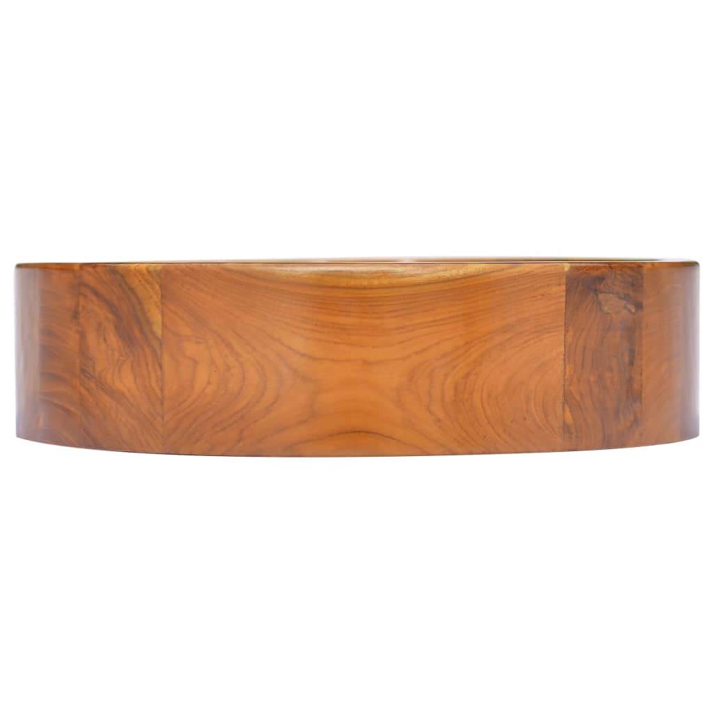 Vask heltre teak Φ40x10 cm