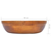 Vask heltre teak Φ40x10 cm